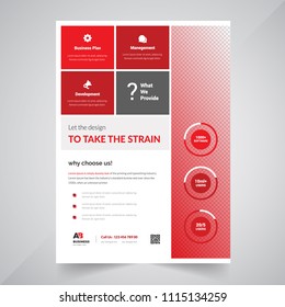 Flyer design. Business brochure template. Annual report cover. Booklet for education, advertisement, presentation, magazine page. a4 size vector illustration. Blue color