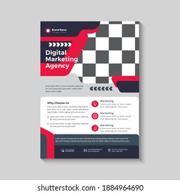 Flyer design. Business brochure template. Annual report cover. Booklet for education, advertisement, presentation, magazine page. a4 size vector illustration.