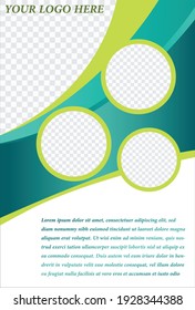 Flyer design. Business brochure template. Annual report cover.