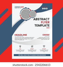 Flyer design. Business brochure template. Annual report cover. magazine page. a4 size vector.