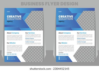 Flyer design for business or company