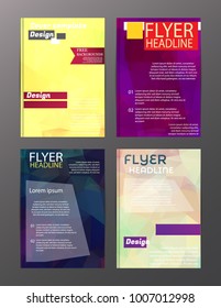flyer design business and technology  icons, creative template design for presentation, poster, cover, booklet, banner.