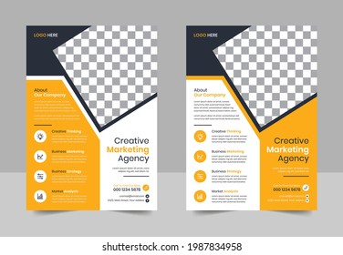 Flyer design. Business flyer template
