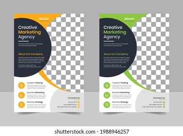  Flyer design. Business flyer template