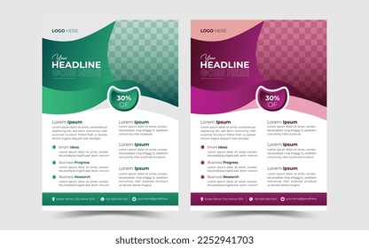 Flyer design. Business template. a4 size vector illustration. Can be adapt to Brochure, Annual Report, Magazine, Poster, Business Presentation, Portfolio, Flyer, Banner, Website.
