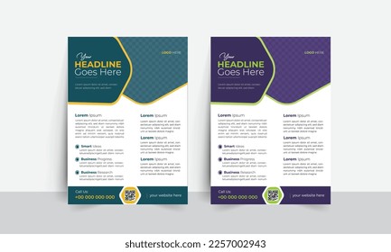 Flyer design. Business template. a4 size vector illustration. Can be adapt to Brochure, Annual Report, Magazine, Poster, Business Presentation, Portfolio, Flyer, Banner, Website.
