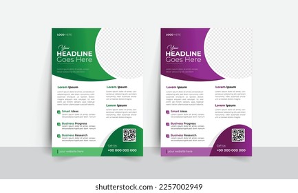 Flyer design. Business template. a4 size vector illustration. Can be adapt to Brochure, Annual Report, Magazine, Poster, Business Presentation, Portfolio, Flyer, Banner, Website.
