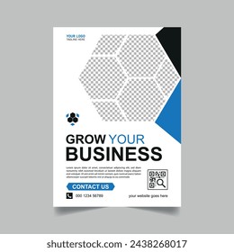 Flyer design. Business flyer template, a4 size vector