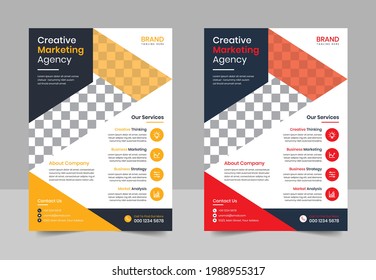Flyer design. Business flyer template vector