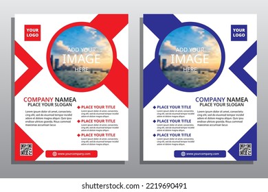 Flyer design, business flyer design template. vector illustration