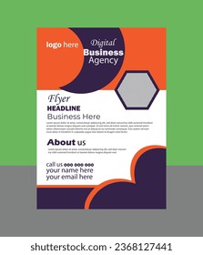 flyer design business template vector