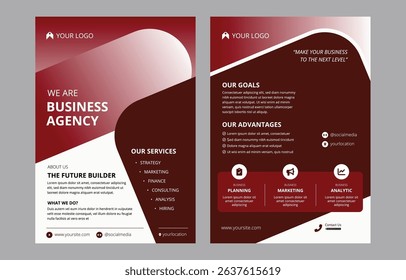 Flyer design for business type