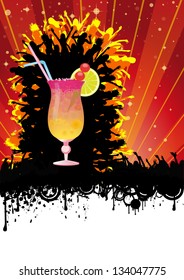 Flyer design for cocktail party.