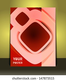 Flyer design content abstract background. Design layout template 