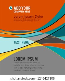 Flyer design content background. Abstract geometric background design shape pattern, futuristic background, business presentation report cover.
