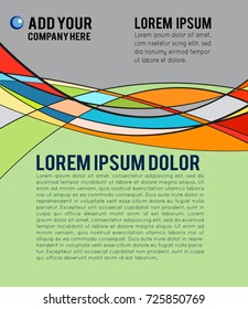 Flyer design content background. Abstract geometric background design shape pattern, futuristic background, business presentation report cover.
