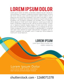 Flyer design content background. Design layout template