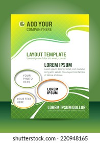 Flyer design content background. Design layout template 