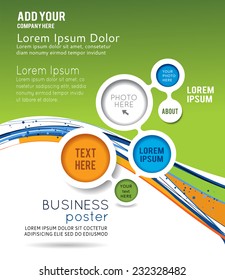 Flyer design content background. Design layout template 