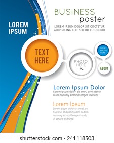 Flyer design content background. Design layout template 