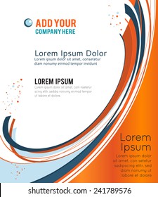 Flyer design content background. Design layout template 