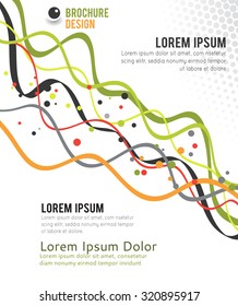 Flyer design content background. Design layout template. Abstract illustration.