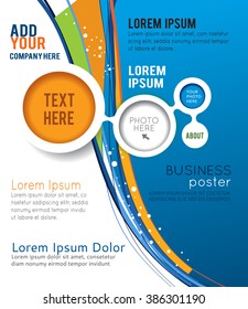 Flyer design content background. Design layout template
