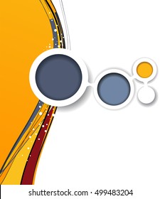Flyer design content background. Design layout template
