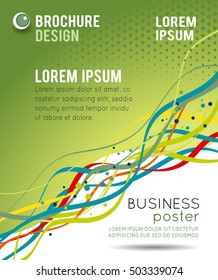 Flyer design content background. Design layout template. Abstract illustration.