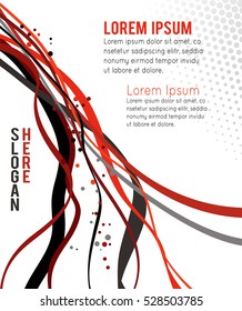 Flyer design content background. Design layout template. Abstract illustration.