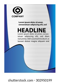Flyer design content background. Vector illustration. Design layout template
