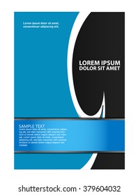 Flyer design content background. Vector illustration. Design layout template 