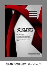 Flyer design content background. Vector illustration. Design layout template
