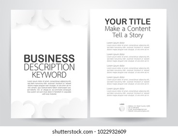Flyer design with copy space.