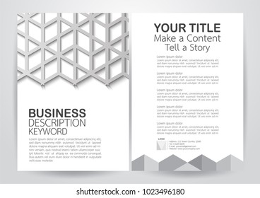 Flyer design with copy space.