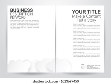 Flyer design with copy space.