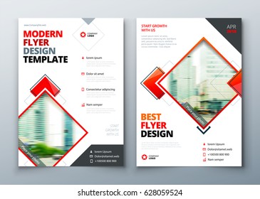 Flyer design. Corporate business flyer. Leaflet presentation. Teal Flyer with abstract circle, round shapes background. Modern poster flier magazine, layout, template. A4.