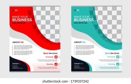Flyer Design. Corporate Business Flyer Design, vector, leaflet, cover, report, marketing, layout, Corporate, modern size A4, poster, Cover Book, stationery, shape, geometric rhombus template design.