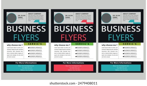 Flyer design , cover modern layout, annual report, poster, flyer in A4