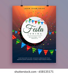 flyer design for festa junina celebration event design