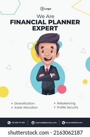 Fliegerdesign der Finanzplaner Expertenvorlage. 