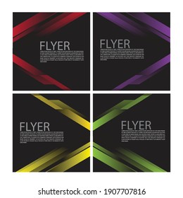 Flyer design free vector design. Web design templet