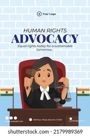 Flyer Design Of Human Rights Advocacy Template. 