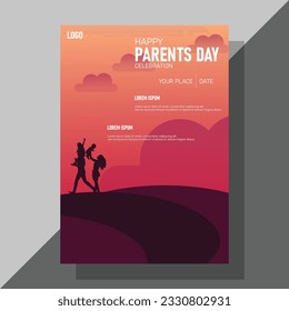 The flyer design incorporates engaging graphics and relevant imagery that symbolize the love and bond between parents and their children. Include illustrations  of families beach activities.