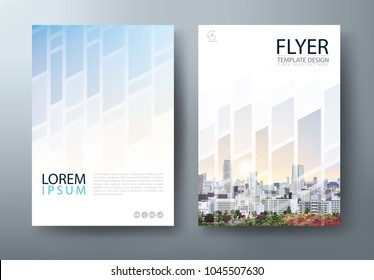 Flyer design, Leaflet cover presentation, book cover template vector, layout in A4 size.