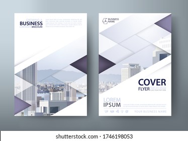 Flyer design, Leaflet cover presentation, book cover template vector.