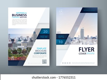 Flyer design, Leaflet cover presentation, book cover template vector.