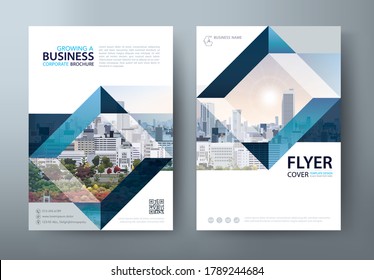 Flyer design, Leaflet cover presentation, book cover template vector, layout in A4 size.