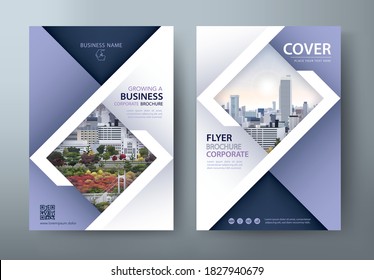 Flyer design, Leaflet cover presentation, book cover template vector.