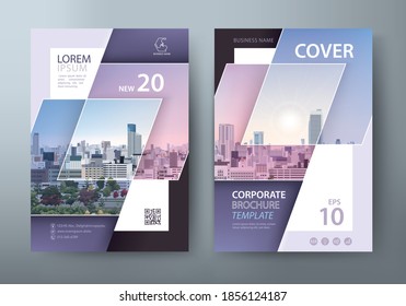 Flyer design, Leaflet cover presentation, book cover template vector.